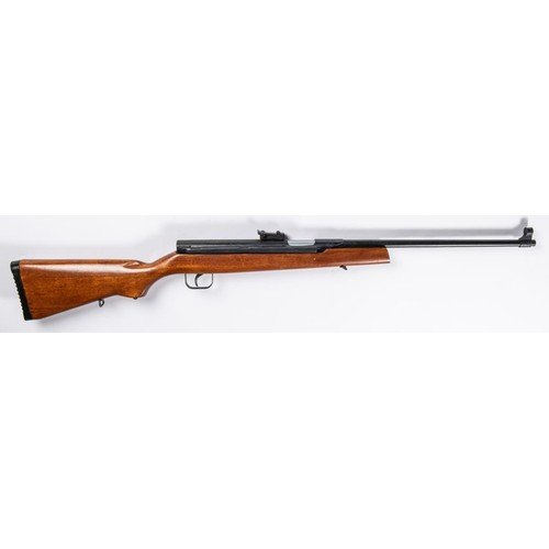 316 - A Chinese EM4 58-ZA side lever air rifle, with adjustable tangent rearsight, plain varnished wood st... 