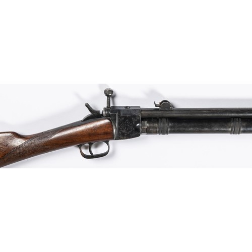 325 - A scarce late 19th century French 8mm Giffard CO2 gas rifle, number 1663, 41½