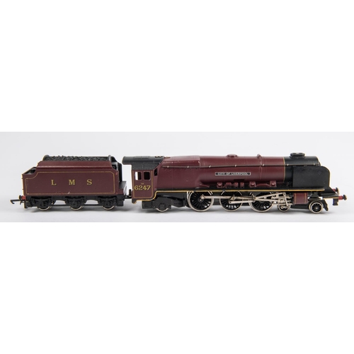 216 - 2 Wrenn LMS Locomotives. A Coronation Class 4-6-2 tender locomotive. City of Liverpool, RN6247, (W22... 