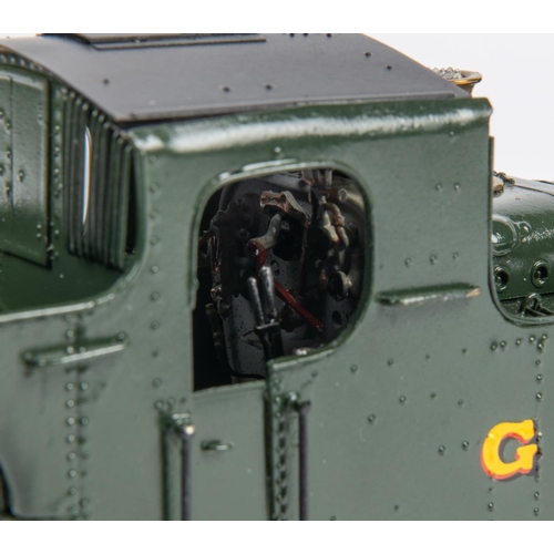 229 - An O gauge GWR Class 14xx 0-4-2T locomotive for 2-rail running.  Built from a white metal Scorpio Ki... 