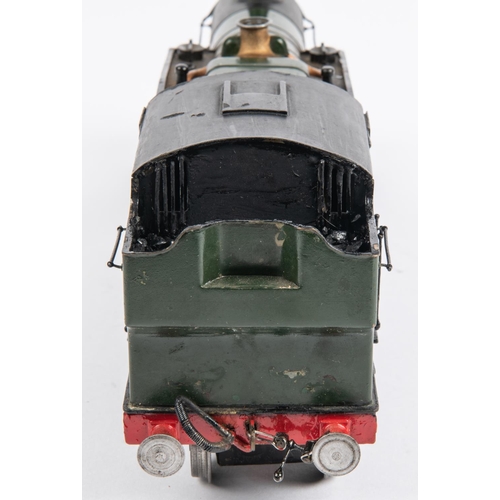 232 - An O gauge scratch/kit-built brass and white metal GWR Prairie Tank Class 61xx 2-6-2T locomotive, 61... 