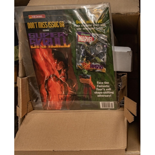 247 - Approx 60x Eaglemoss Classic Marvel Figurine Collection figures. Magazine issue figurines all still ... 