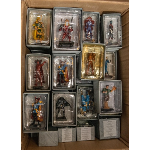 247 - Approx 60x Eaglemoss Classic Marvel Figurine Collection figures. Magazine issue figurines all still ... 