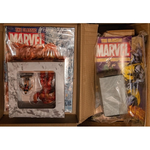 250 - Approx 46x Eaglemoss Classic Marvel Figurine Collection. Magazine issue figurines all still in cello... 