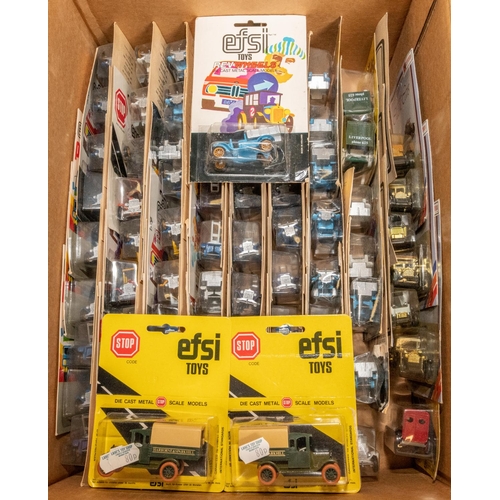 275 - 70x EFSI small scale diecast vehicles made in Holland in the 1970s. Examples include; Ford 1919 Cran... 