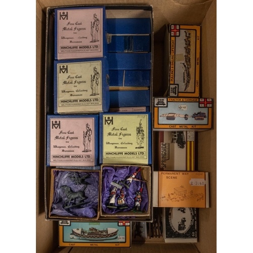 323 - 32x boxes of white metal kits and war gaming soldiers. 6x Springside and D&M unmade white metal kits... 