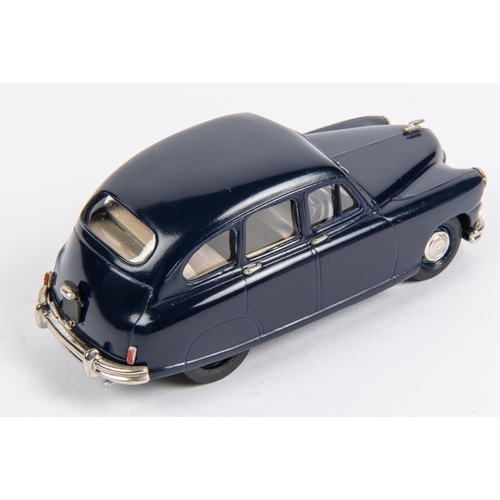 345 - Kenna Models Standard Vanguard Saloon. An example in dark blue with tan interior. Boxed, with packin... 