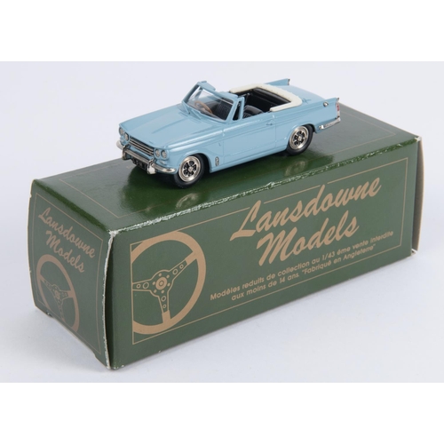 347 - Lansdowne Models LDM19 1968 Triumph Vitesse MkII, Top Down. In light blue with black interior and cr... 