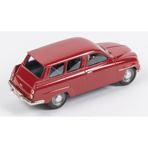 353 - Somerville Models No.123. SAAB 95 Estate. An example finished in deep red with light blue interior. ... 