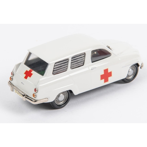 354 - Somerville Models No.SS1. SAAB 95 Ambulance. Finished in white with red crosses to side doors and ta... 