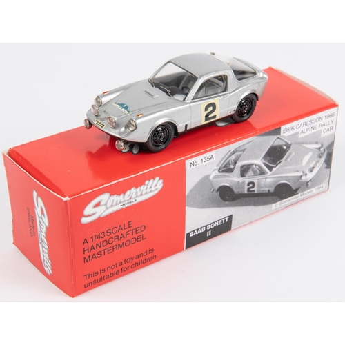 365 - Somerville Models No.135A. SAAB Sonett II 'Erik Carlsson 1966 Alpine Rally car'. Finished in metalli... 