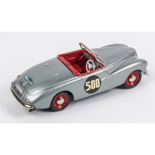 376 - Somerville Models No. 137. 1953 Sunbeam Alpine (Moss Rally Car). Finished in metallic light blue wit... 