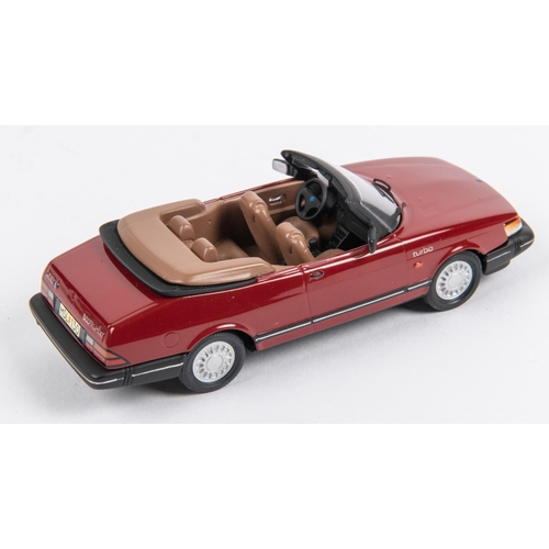 388 - Somerville No.130. SAAB 900 Cabriolet. In maroon with dark brown interior. Boxed, with packing and p... 