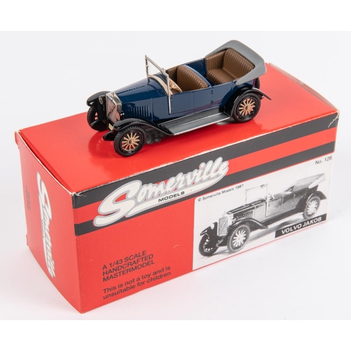 389 - Somerville No.126. 1927 Volvo JAKOB. Body in dark blue with black chassis and wings, with brown inte... 