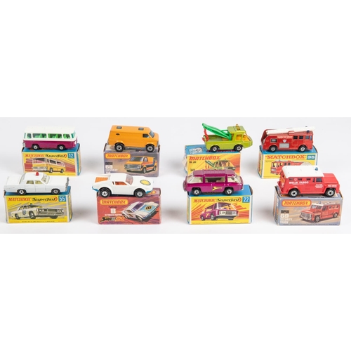 418 - 8 Matchbox Superfast. No.8 De Tomaso Pantera. No.12 Setra Coach. No.22 Freeman Inter-City Commuter. ... 