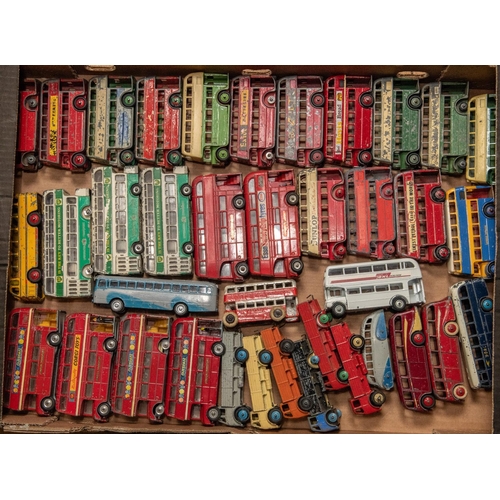 455 - 38x Dinky Toys, etc buses, coaches and Forward Control Lorries for restoration. Dinky Toys; 15x Doub... 