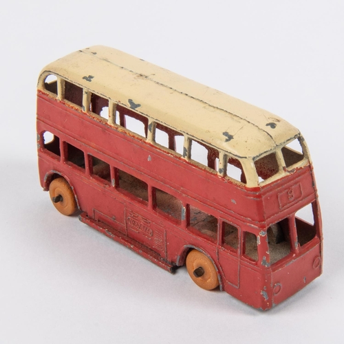 502 - A rare Pre-War (1934-1938) Dinky Toys Motor Bus (29/29a). An example in red with cream roof/upper si... 