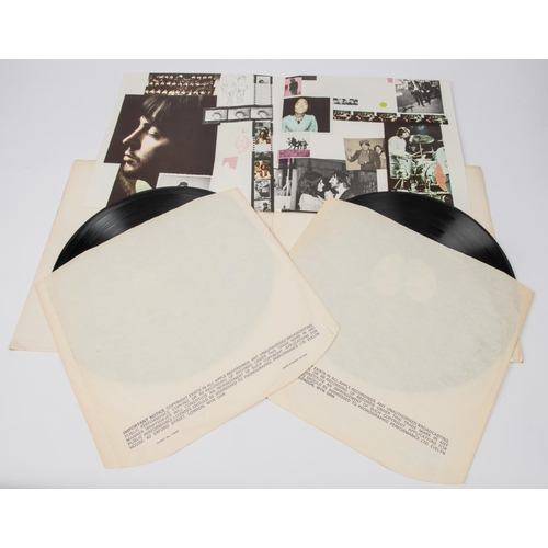 57 - The Beatles; The White Album LP record double album. With poster. Apple labels PCS 7067. No.170357. ... 