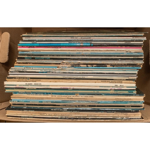 6 - 60x LP record albums. Including; Brinsley Schwarz; Silver Pistol. 2x PF Sloan; Raised on Records and... 