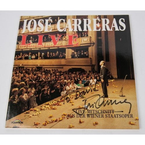 63 - Jose Carreras; Live signed LP record album on Polyohon. Signed to front of cover in black felt pen. ... 