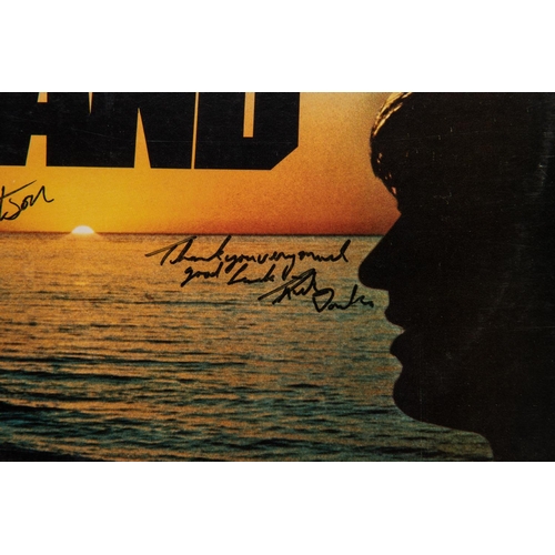 69 - The Band signed LP record album; Island. Signed to front of cover by Robbie Robertson, Rick Danko, G... 