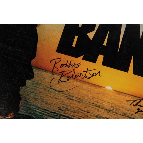 69 - The Band signed LP record album; Island. Signed to front of cover by Robbie Robertson, Rick Danko, G... 