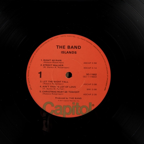 69 - The Band signed LP record album; Island. Signed to front of cover by Robbie Robertson, Rick Danko, G... 