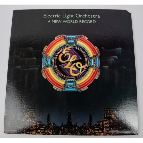 70 - Electric Light Orchestra ELO signed LP record album; A New World Record. Inner sleeve signed by all ... 