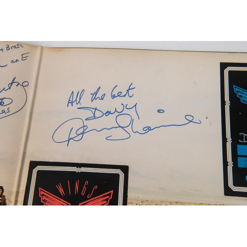 72 - Wings (Paul and Linda McCartney) signed LP record album. Signed inside gatefold cover by Paul McCart... 