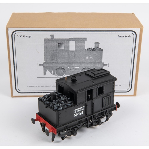 233 - An O gauge Skytrex Ltd. Sentinel 0-4-0T Class Y3 Shunter. Departmental Locomotive No.54, in unlined ... 