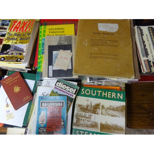 105 - A good quantity of railway and transport related books. Railway including: OPC - A History of Highla... 