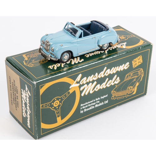 321 - Lansdowne Models LDM9A 1953 Austin Somerset Convertible. In light blue with dark blue interior, top ... 