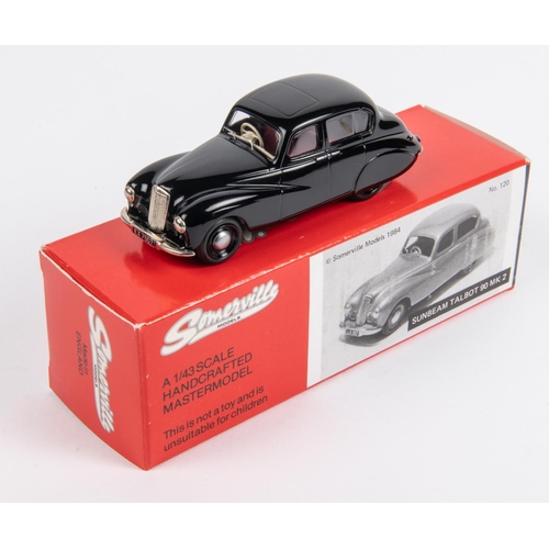 326 - Somerville Models No. 120. Sunbeam Talbot 90 Mk 2. Finished inblack with red interior. Boxed with pa... 