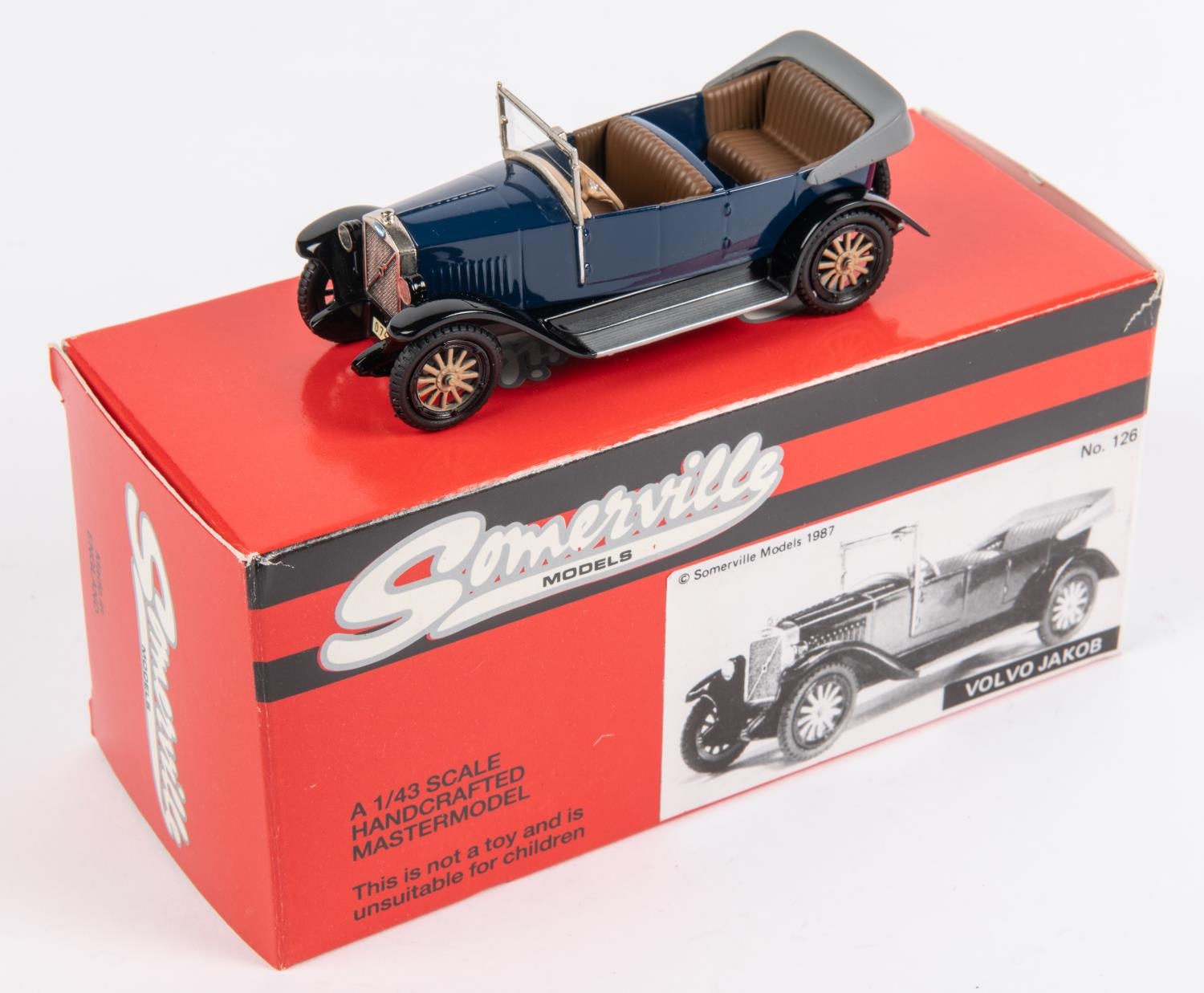 Somerville No.126. 1927 Volvo JAKOB. Body in dark blue with black