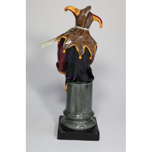 71 - A Royal Doulton 'The Jester' figurine (HN2016). Designed by C.J. Noke. 255mm high. VGC-Mint. £50-80