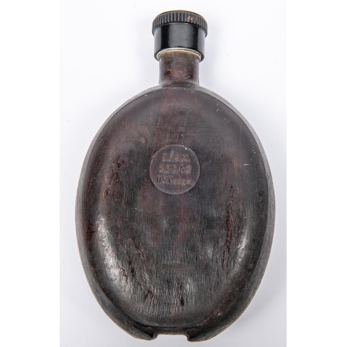 123 - A Third Reich infantry water bottle, made of composition with 