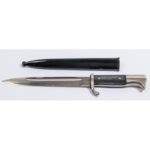 125 - A Third Reich K98 parade bayonet, plated blade 8