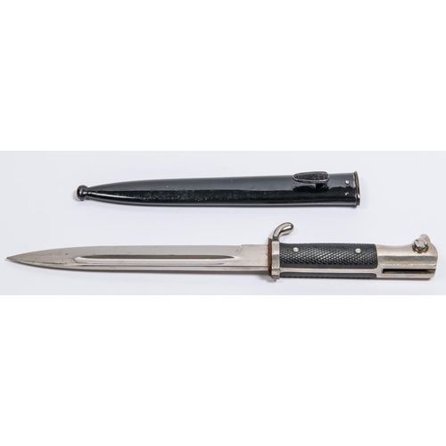 125 - A Third Reich K98 parade bayonet, plated blade 8