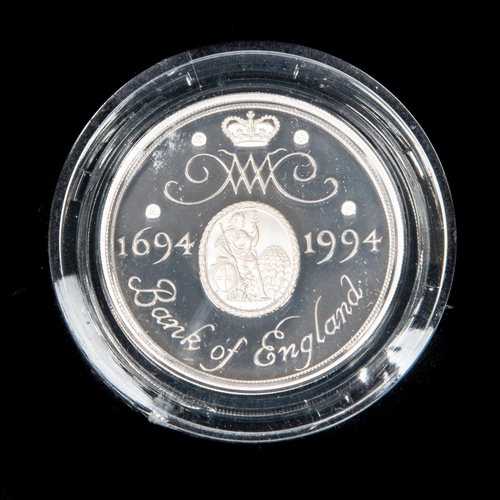 31 - GB Silver proof Two pound coin, 1994, commemorating the Tercentenary of the Bank of England,  Brilli... 