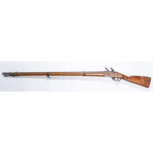 390 - A French 12 bore (17mm) Model 1777 military flintlock musket, 58