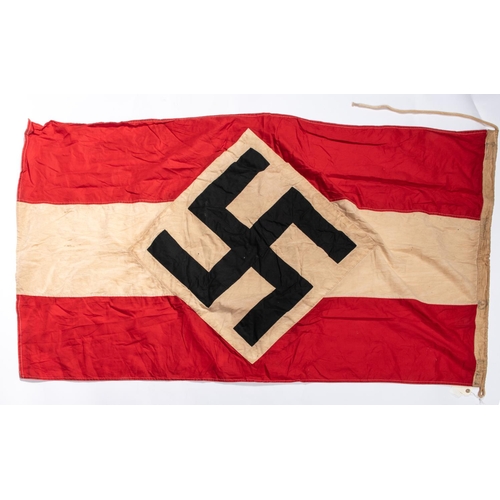 72 - A Third Reich Hitler Youth flag, of stitched construction, 32