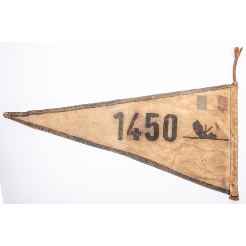 73 - A Third Reich U-Boat pennant, with printed design of 