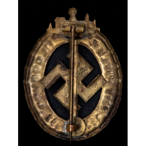 92 - A Third Reich stamped brass badge 