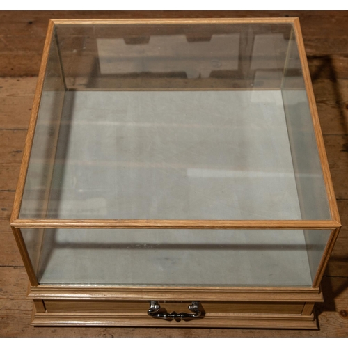 104 - One of three prototype oak framed and glazed display cabinets produced in 2007 for possible producti... 