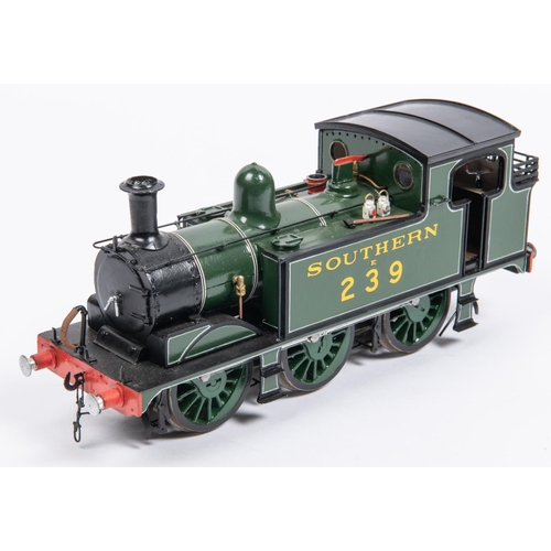 254 - An O gauge Southern Railway Class G6 0-6-0T  locomotive for 3-rail running with centre sprung pick-u... 