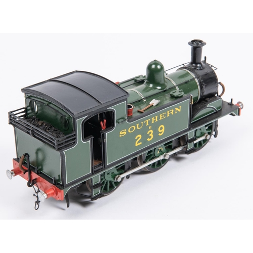 254 - An O gauge Southern Railway Class G6 0-6-0T  locomotive for 3-rail running with centre sprung pick-u... 