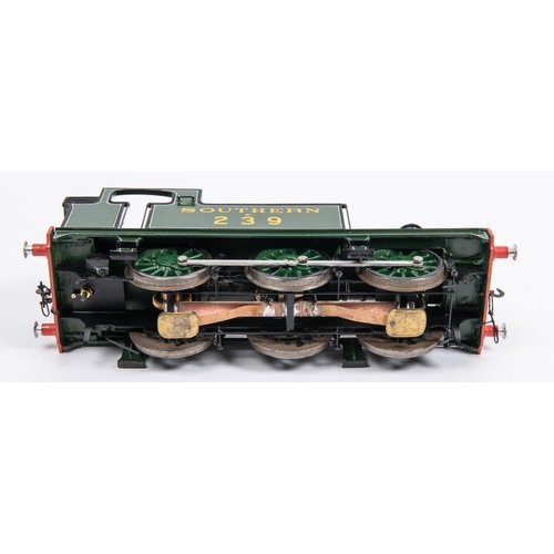 254 - An O gauge Southern Railway Class G6 0-6-0T  locomotive for 3-rail running with centre sprung pick-u... 