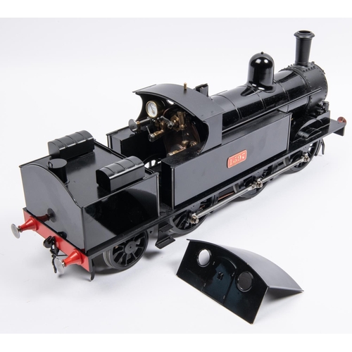 266 - A Gauge Three 2.5 inch gauge coal fired, live steam LNWR 0-6-2T Watford Tank locomotive, 1597 built ... 