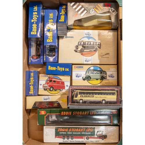 267 - A quantity of Various Makes. Including Corgi: Bedford CA Van - Blackburn Fire Brigade. 3x Bedford OB... 