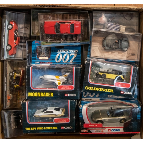 272 - A collection of 63 D'Agostini magazine issue James Bond vehicles, featuring many of the vehicles fro... 